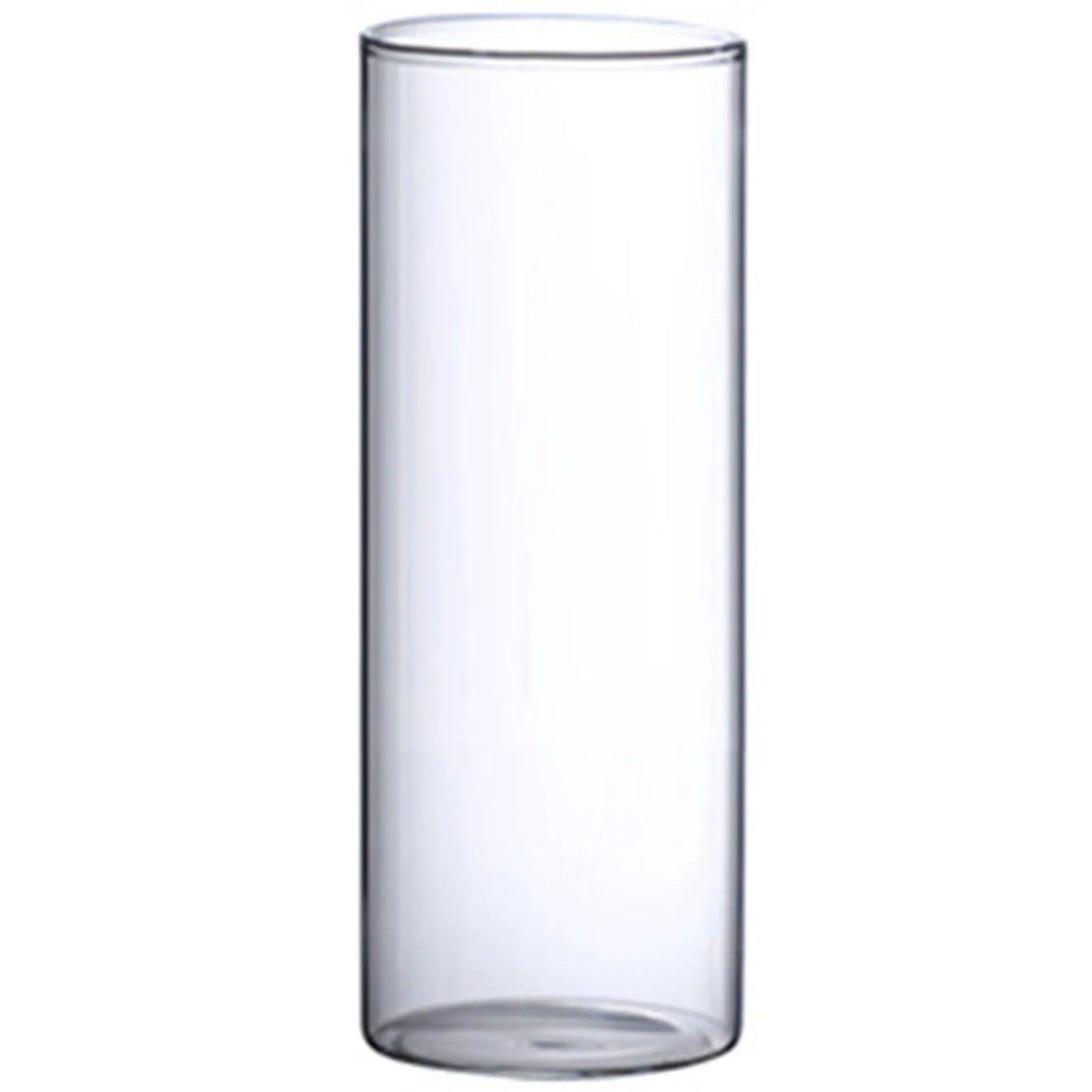 Hydroponic Flower Vase Modern Small Cylinder Flower Centerpiece Vases for Home Office Wedding Table Peaceful Pleasures Health and Wellness 10x30cm