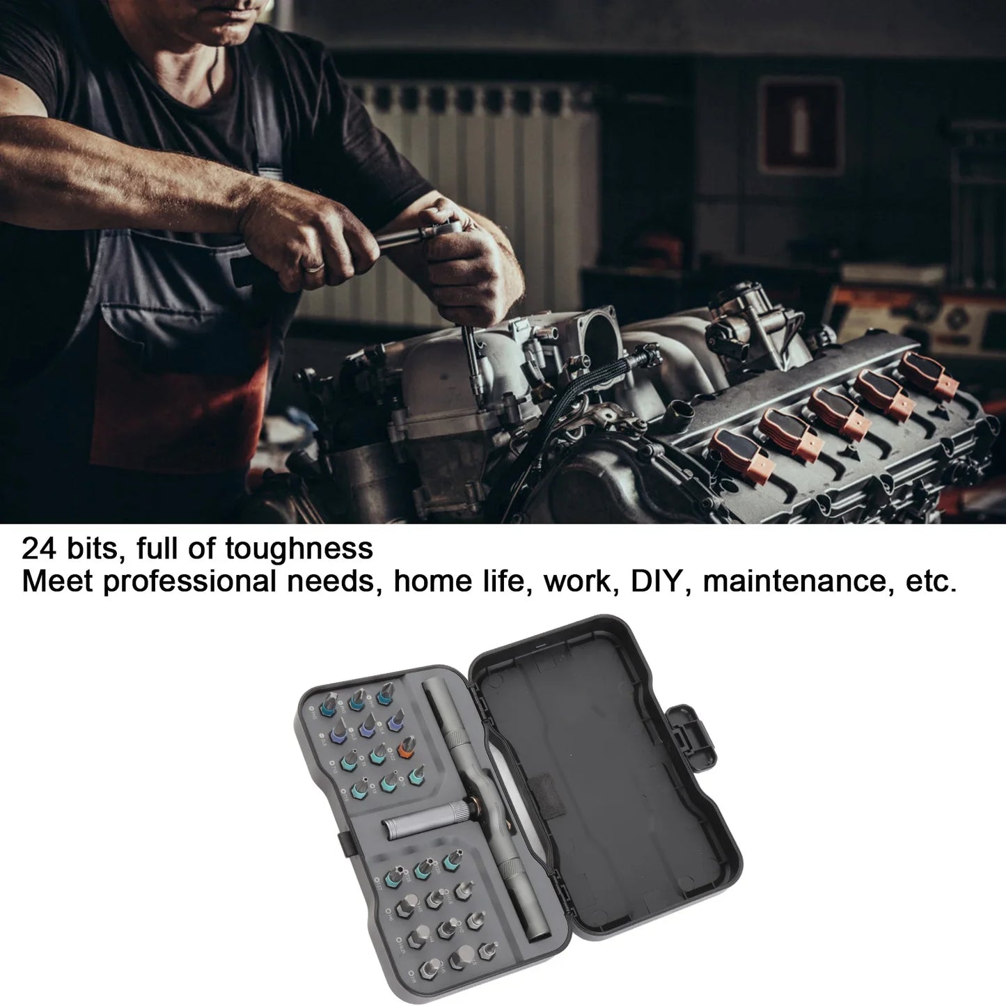 4-in-1 Bit Multipurpose Repair Tool Ratchet Screwdriver 2Manual