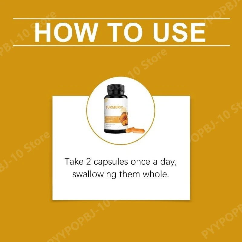 Turmeric Compound Nutrition Capsules | Daily Vitality Support