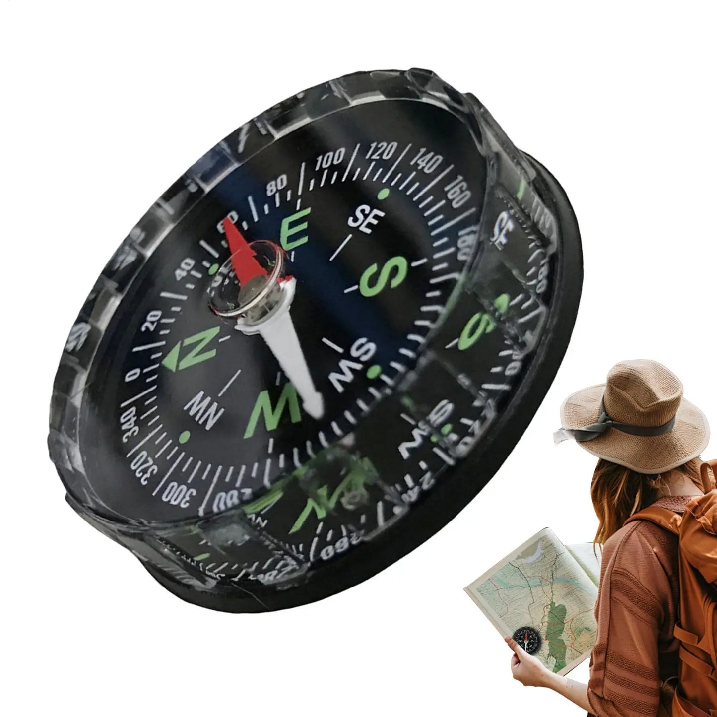 Waterproof Portable Hiking Compass | Camping & Outdoor Tool