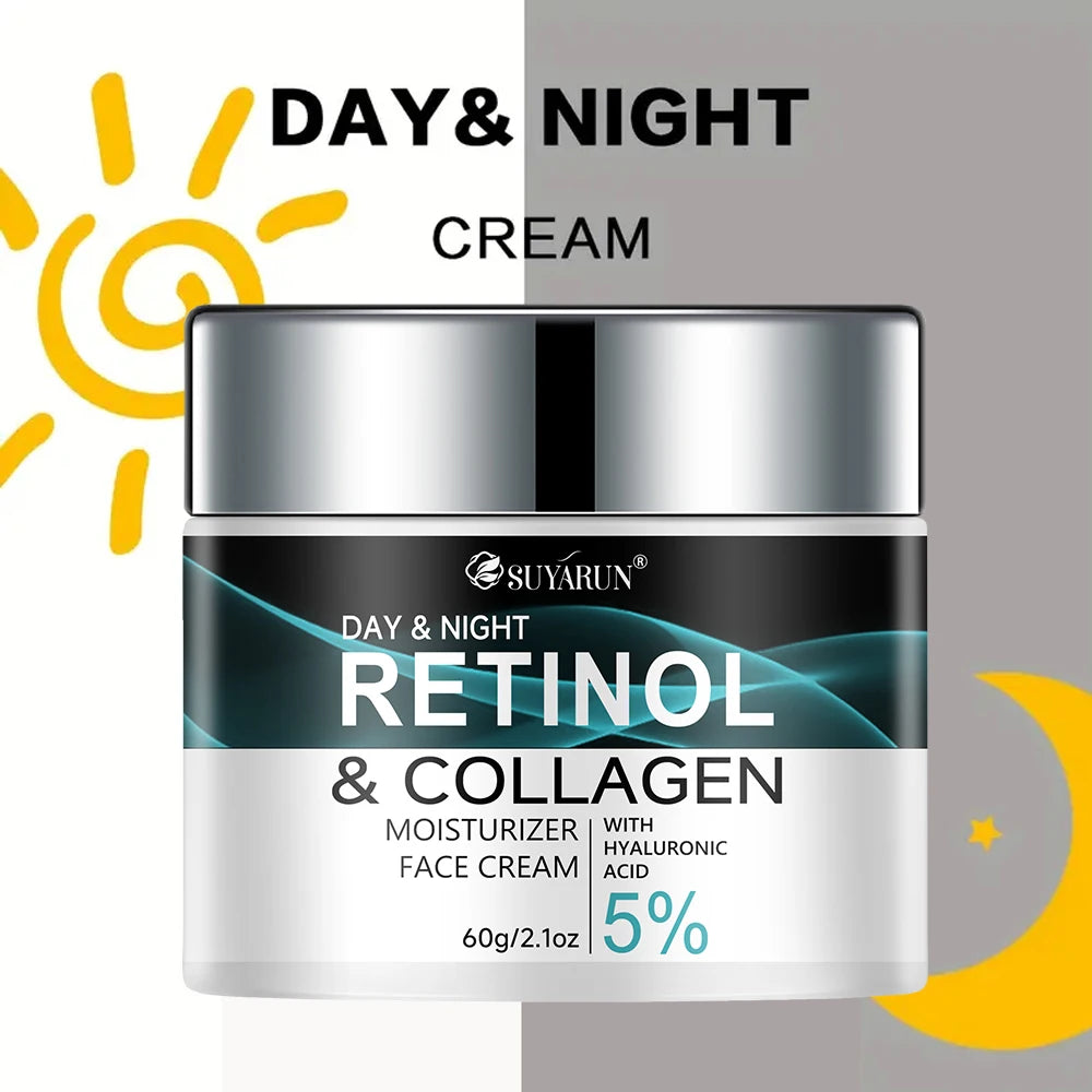 SUYARUN Retinol & Collagen Face Cream - Anti-Aging Moisturizer for Deep Hydration, Firming & Youthful Glow. Peaceful Pleasures Health and Wellness