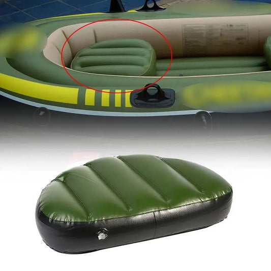 Portable PVC Inflatable Fishing Boat Cushion Mat Peaceful Pleasures Health and Wellness