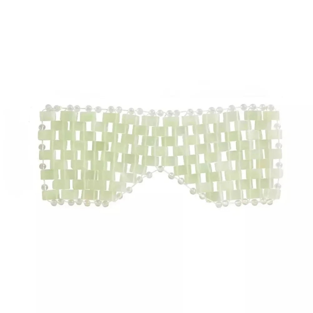 Natural Jade Eye Mask | Cooling Therapy for Puffy Eyes & Tension
