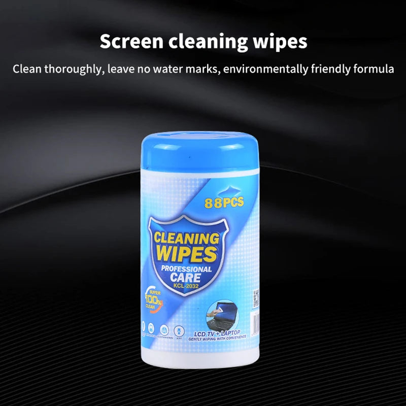 88-Pack Anti-Static Screen Wipes for Laptop, LCD & Phone