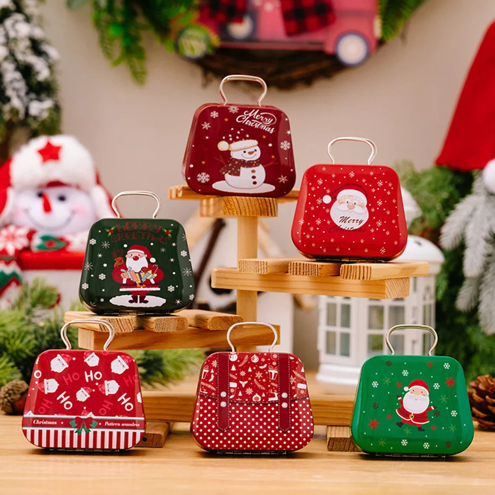 Christmas Tin Candy Box – Festive Metal Treat & Gift Storage