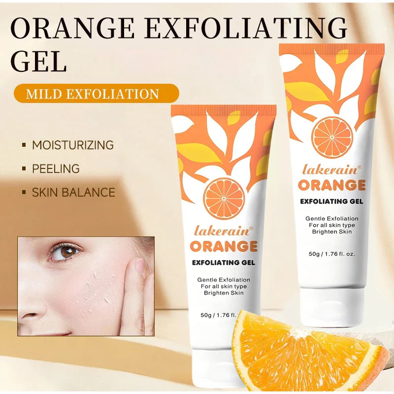 Orange Enzyme Exfoliating Gel – Face & Body Brightening Scrub