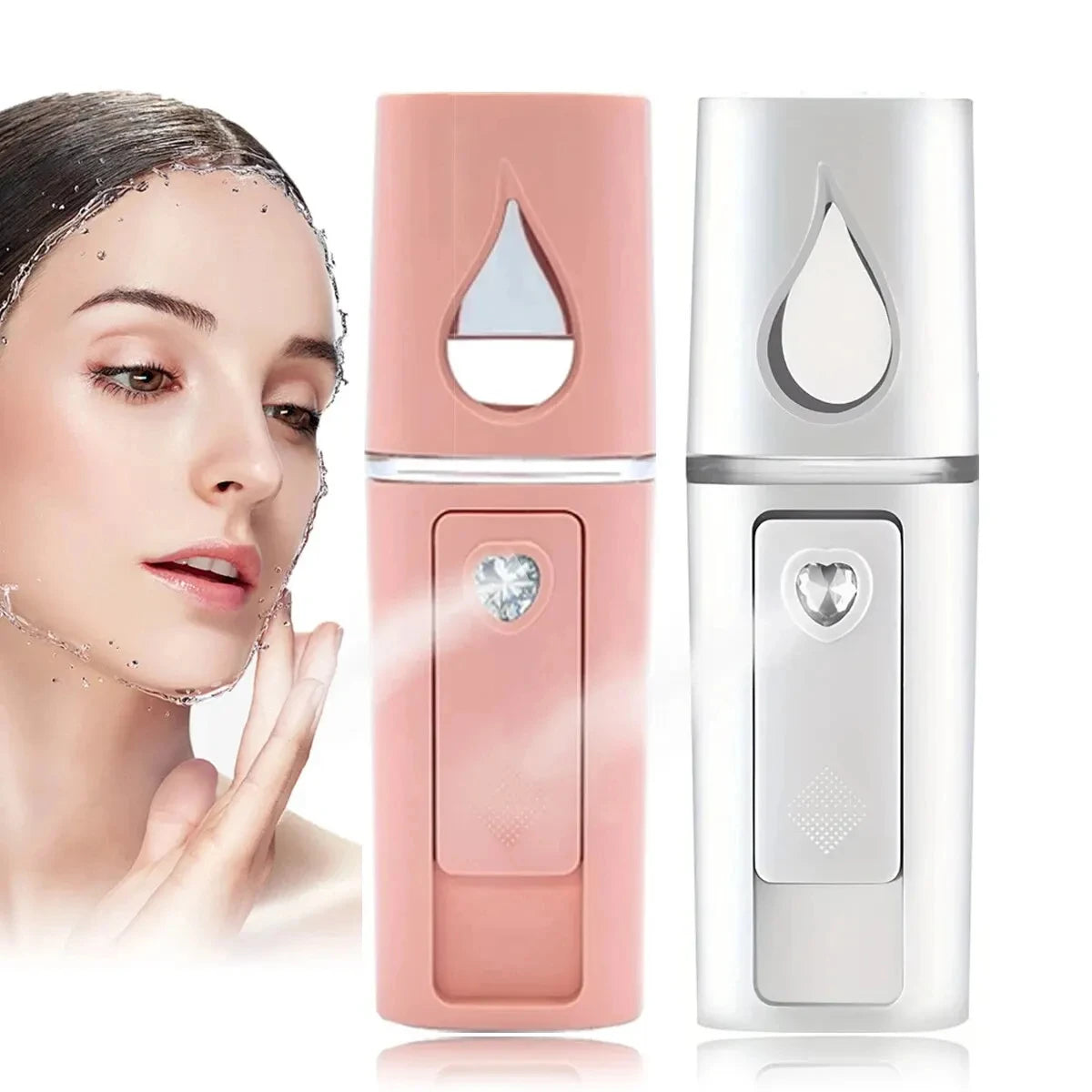 20ml USB Rechargeable Nano Facial Sprayer, Handheld Face Steamer & Humidifier for On-The-Go Hydrating Skin Care Peaceful Pleasures Health and Wellness
