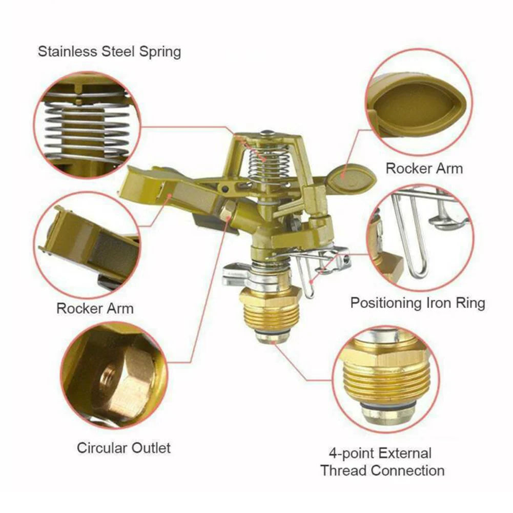 360° Adjustable Metal Garden Sprinkler & Lawn Irrigation Sprayer Peaceful Pleasures Health and Wellness france