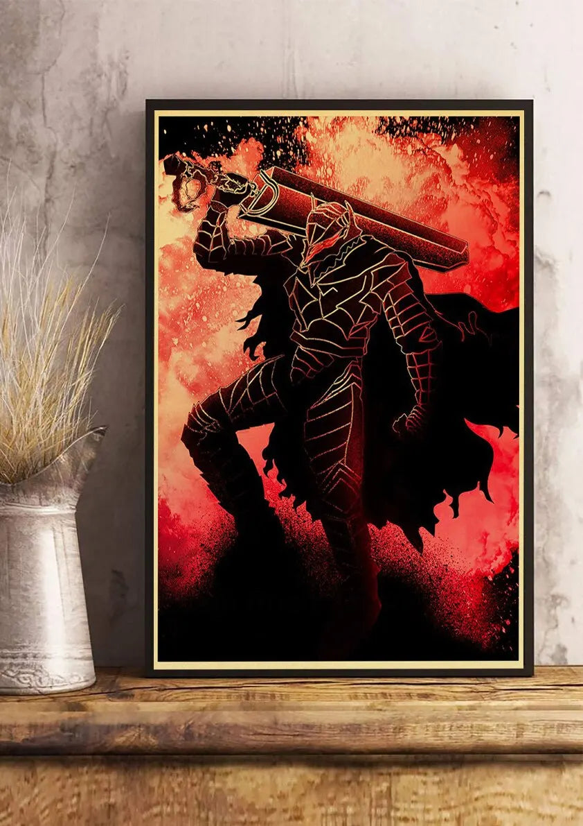 Berserk Anime Canvas Wall Art Retro Poster | Home Décor