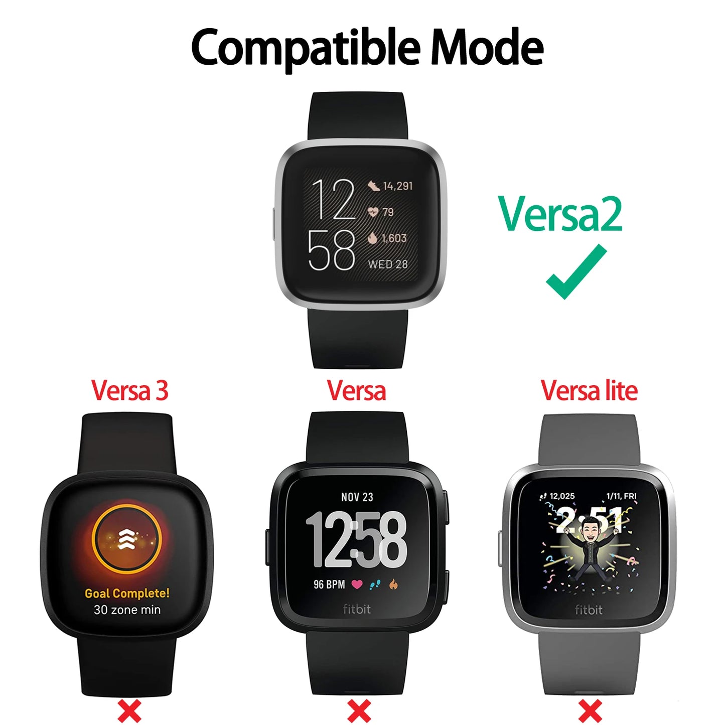 Fitbit Versa 2 USB Charger Dock – Charging Cable & Cradle Stand Peaceful Pleasures Health and Wellness