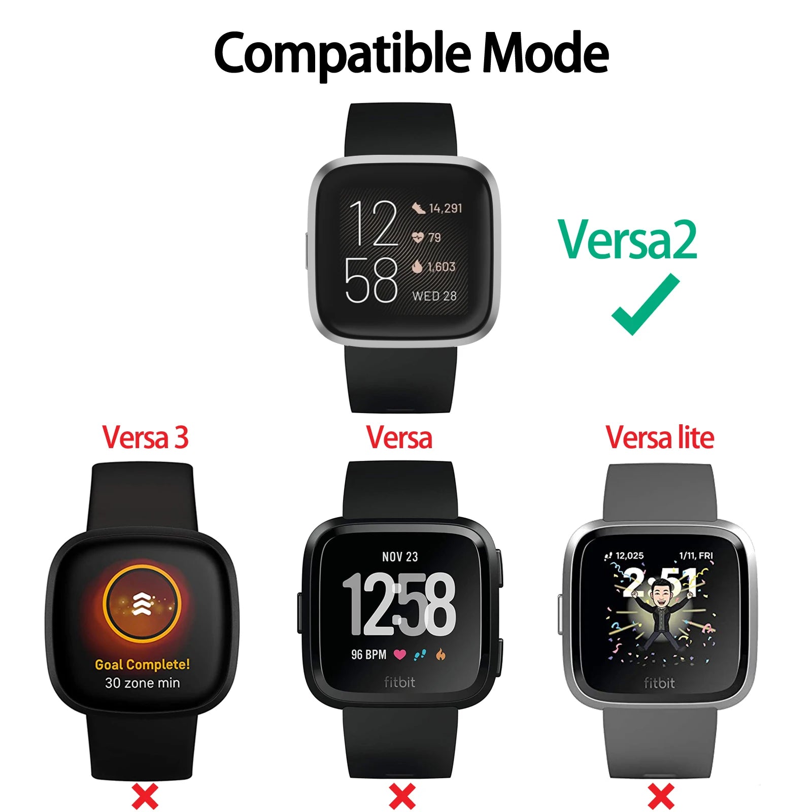 Fitbit Versa 2 USB Charger Cable Dock Stand Cradle Peaceful Pleasures Health and Wellness