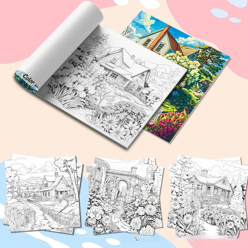 Coloring Books Adult Painting Graffiti Picture Albums Drawing