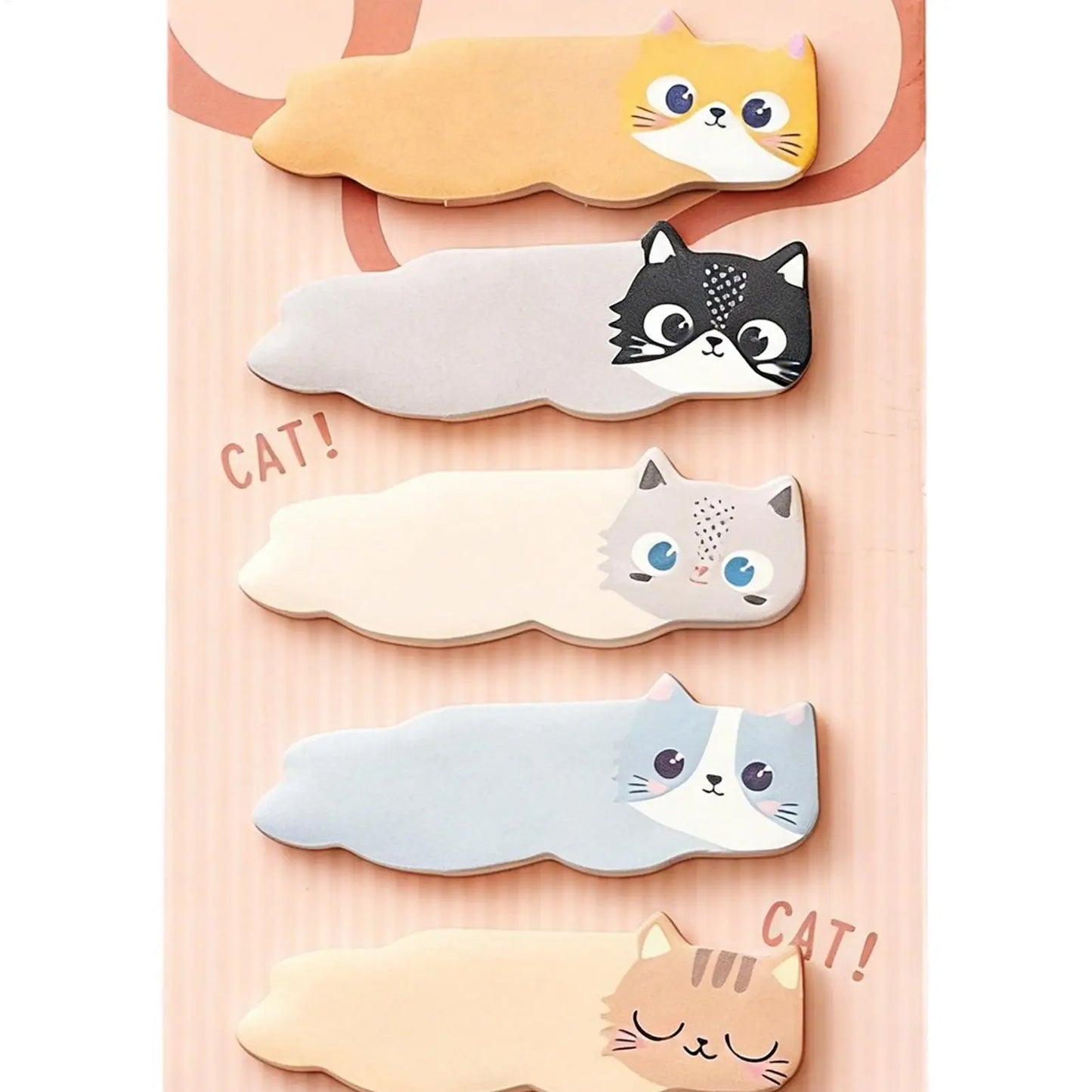 Cute Cat Sticky Notes – 180 Self-Adhesive Page Markers & Tabs