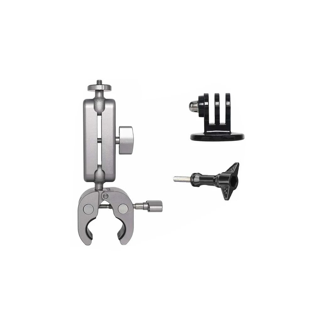 360° Free Rotation Action Camera Mount For Insta360 And For Dji Motorcycle Bicycle Handlebar Arm Holder Bracket Clip Peaceful Pleasures Health and Wellness Standard