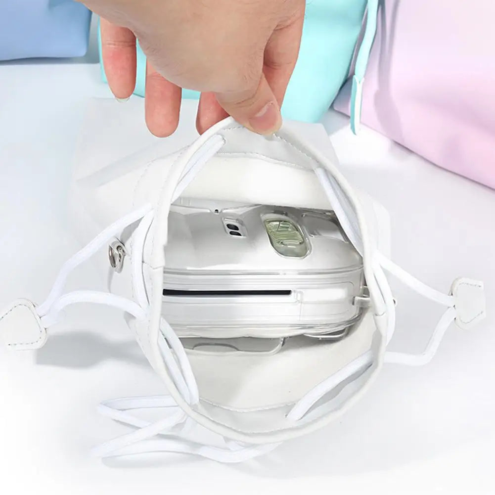 Instax Mini 13 PU Leather Drawstring Camera Bag & Case