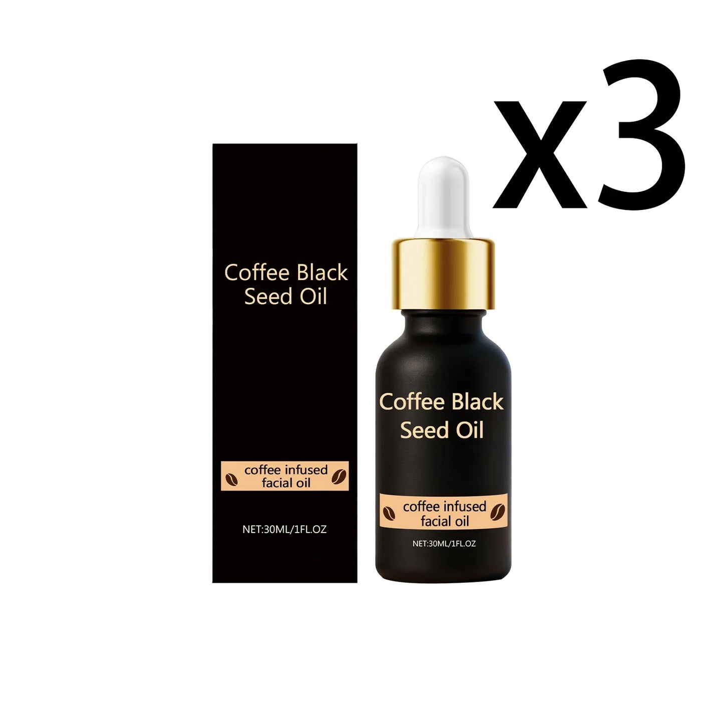 Coffee & Black Seed Face Serum – Hydrating Facial Oil 30ml
