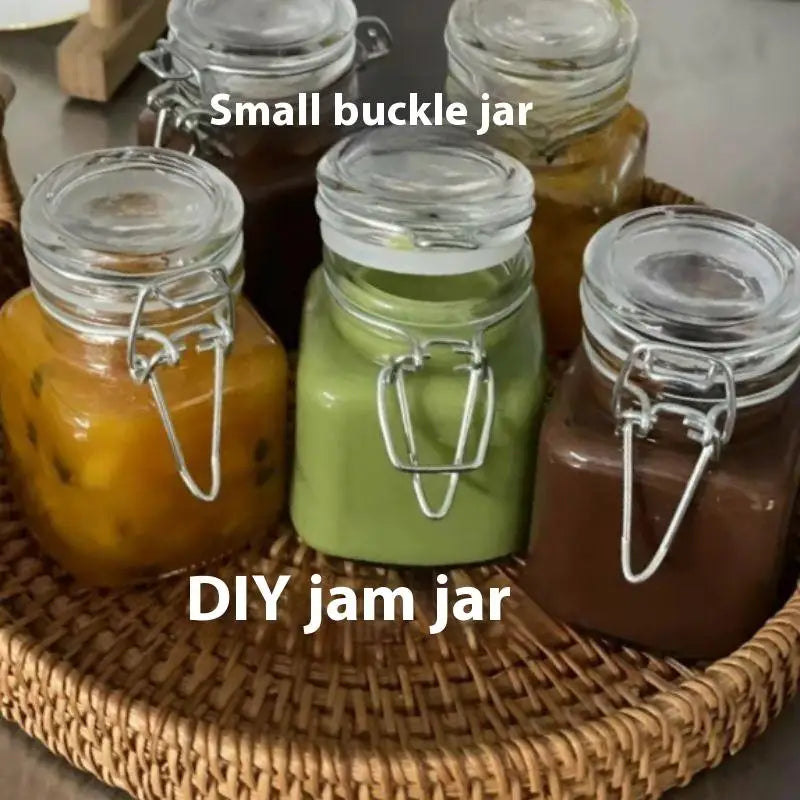 Glass Airtight Storage Jars 50/100ml – Wide Mouth Kitchen Jars