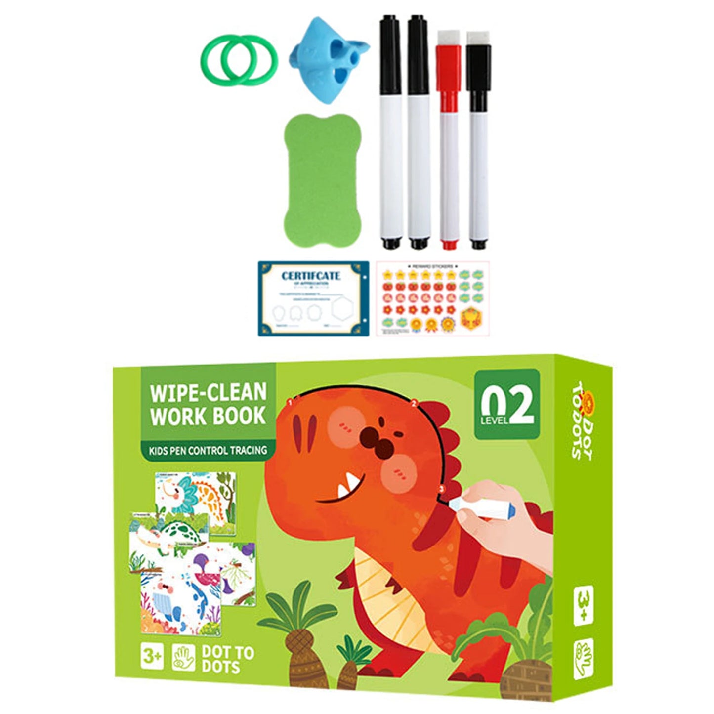 Write & Wipe Pen Control Activity Book for Toddlers & Kids