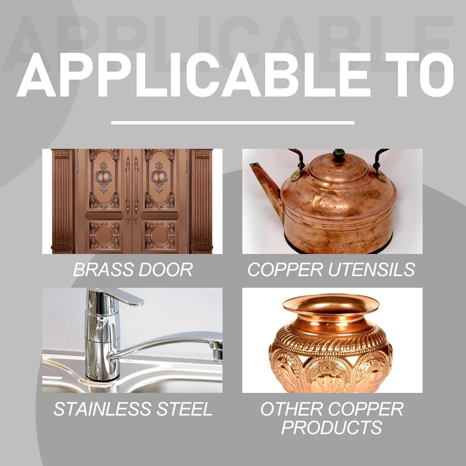 Brass and Copper Tarnish Remover Harmless Non-abrasive Metal Polish Cleaner for Macular Limescale Stubborn Stains Peaceful Pleasures Health and Wellness