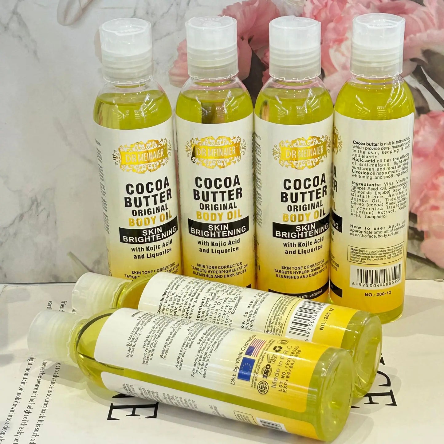 118ML Cocoa Butter Body OILlSkin care oil moisturizes and nourishes skin large capacity full body essential oil Peaceful Pleasures Health and Wellness