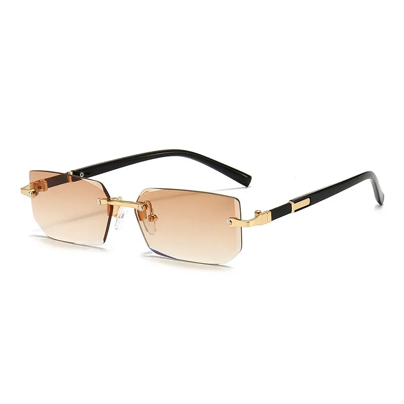 Winful Women's Punk Square Sunglasses UV400 Metal Frame