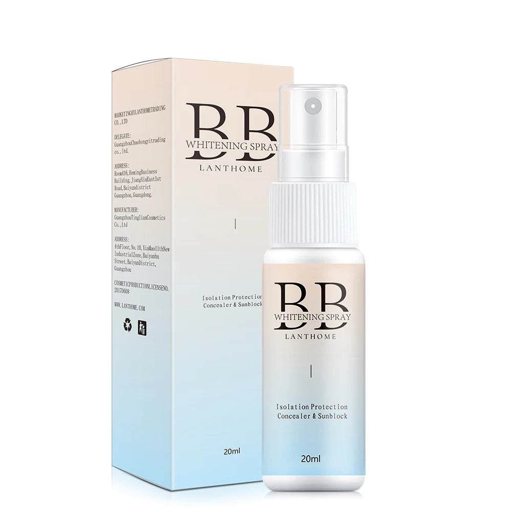 BB Whitening Spray Skin Brightening Moisturizing BB Cream Face Foundation Nourishing Skin Care Beauty Cosmetics Peaceful Pleasures Health and Wellness
