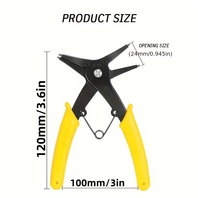 2-in-1 Dual-purpose Snap Ring Pliers Multifunctional Automotive