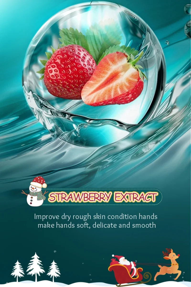 Christmas Strawberry Hand Cream Set – 20 x 4ml Mini Tubes