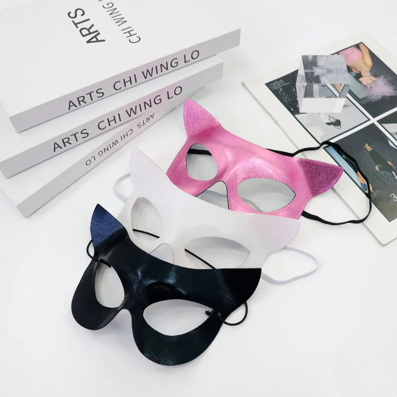 PVC Cat & Fox Eye Venetian Masquerade Mask | Women