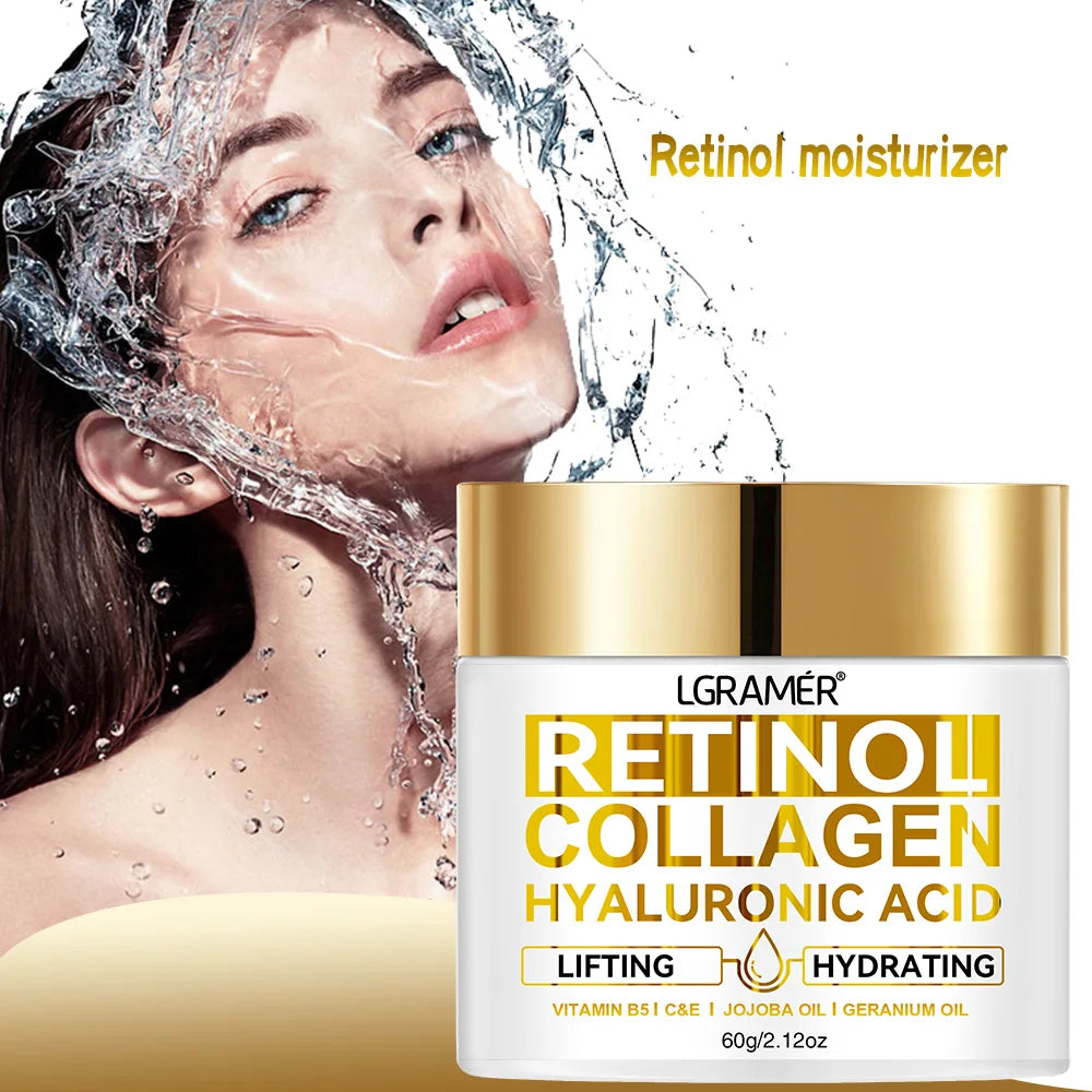 Retinol Anti-Aging Face Cream – Collagen & Hyaluronic Acid Peaceful Pleasures Health and Wellness