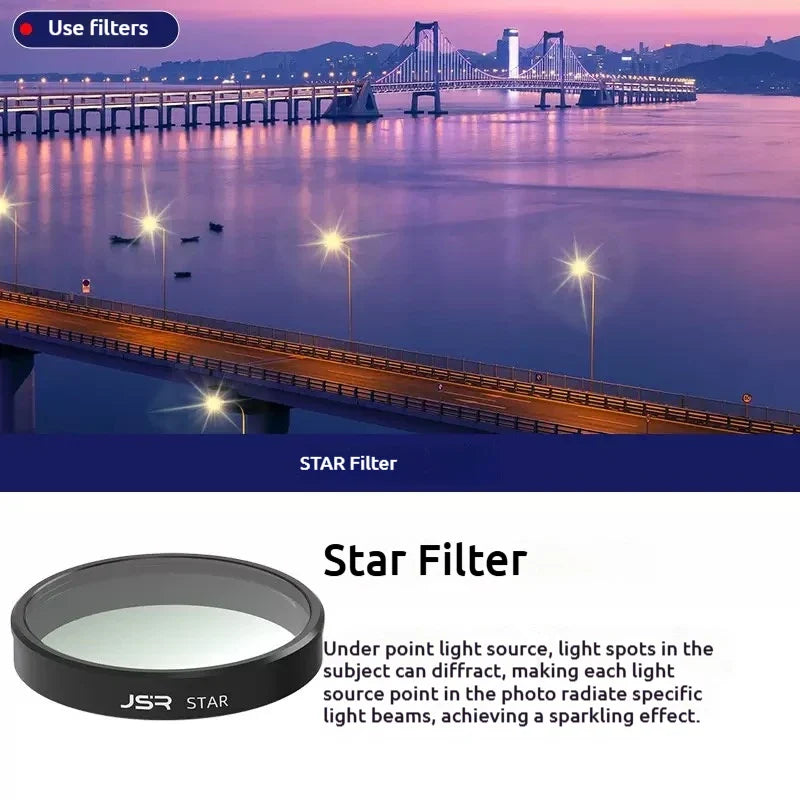 JSR Optical Glass Filters for DJI Osmo Nano – UV CPL ND Star