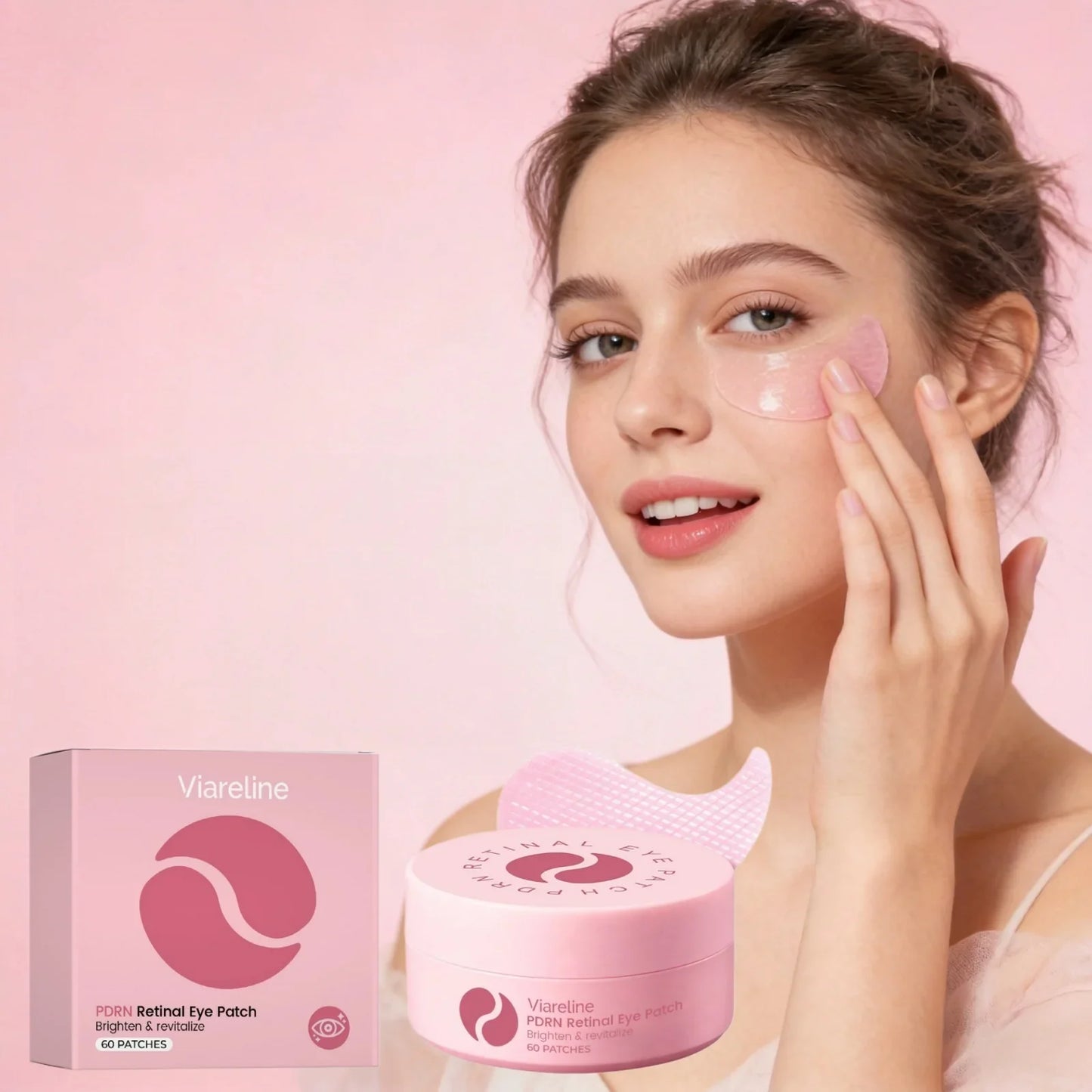 Viareline Brightening Hydrating Eye Patches 60 Pcs | Dark Circles