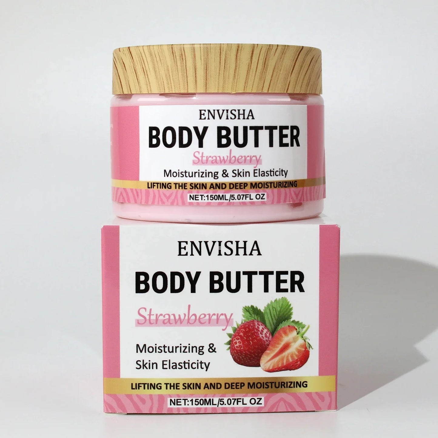 Strawberry Body Butter Lotion – Moisturizing & Brightening Cream Peaceful Pleasures Health and Wellness