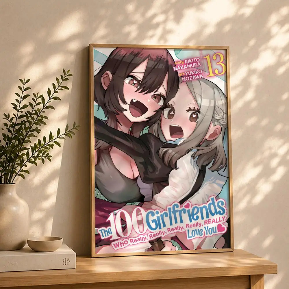 Anime Hyakkano HD Poster – Self-Adhesive Waterproof Wall Art Anime Wall Poster Peaceful Pleasures Health and Wellness