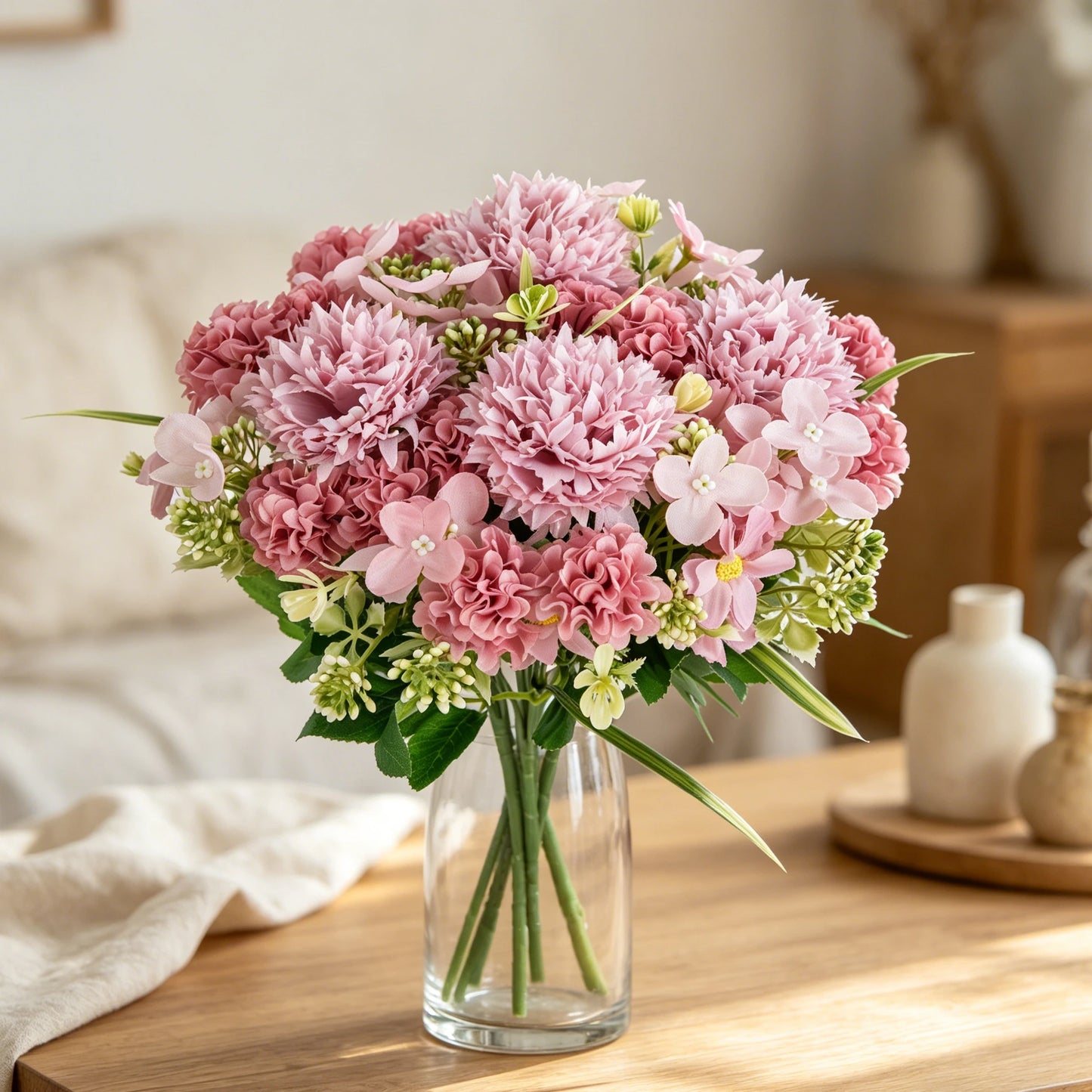Artificial Silk Rose Bouquet for Wedding & Home Decor
