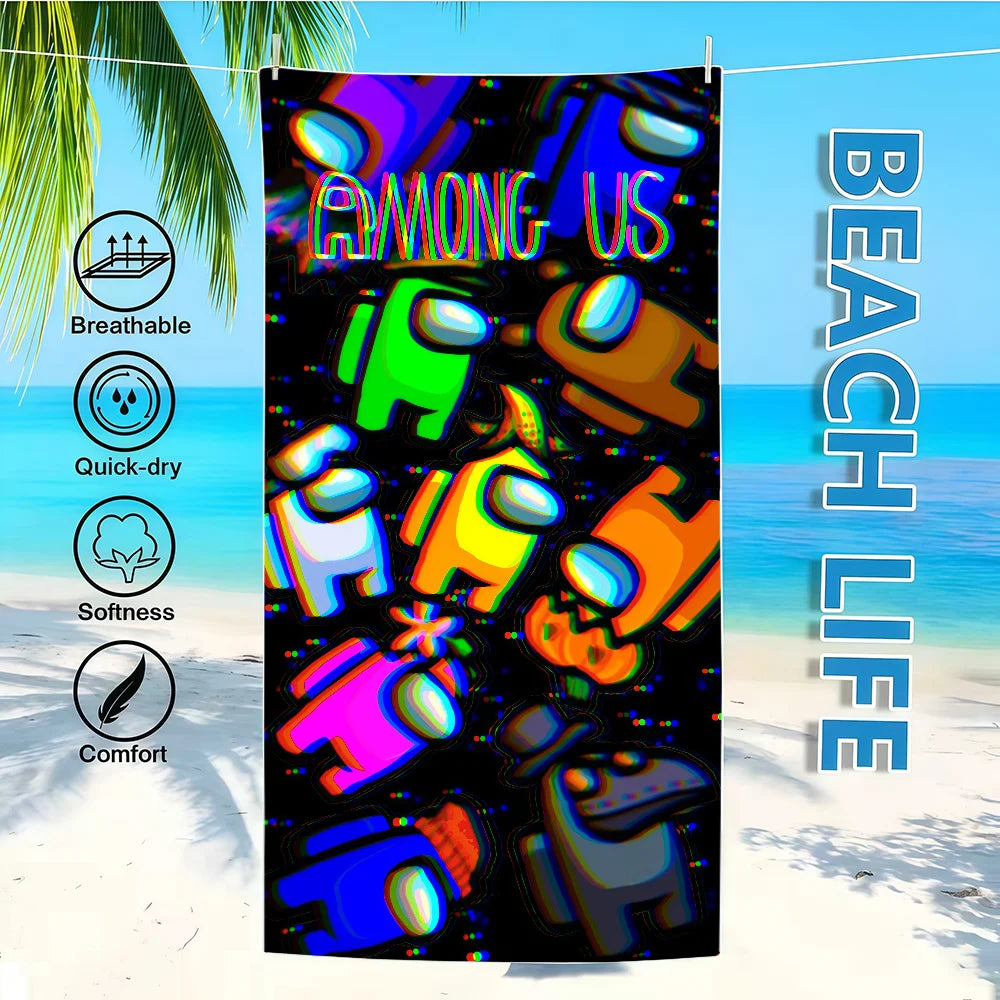 Among Us Quick-Dry Beach Towel | Pool, Travel & Camping