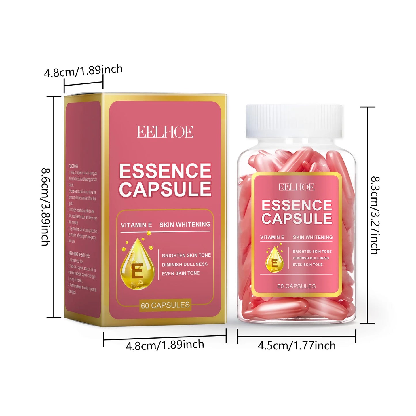 EELHOE Facial Capsule Essence – Vitamin E Moisturizing Serum 65g