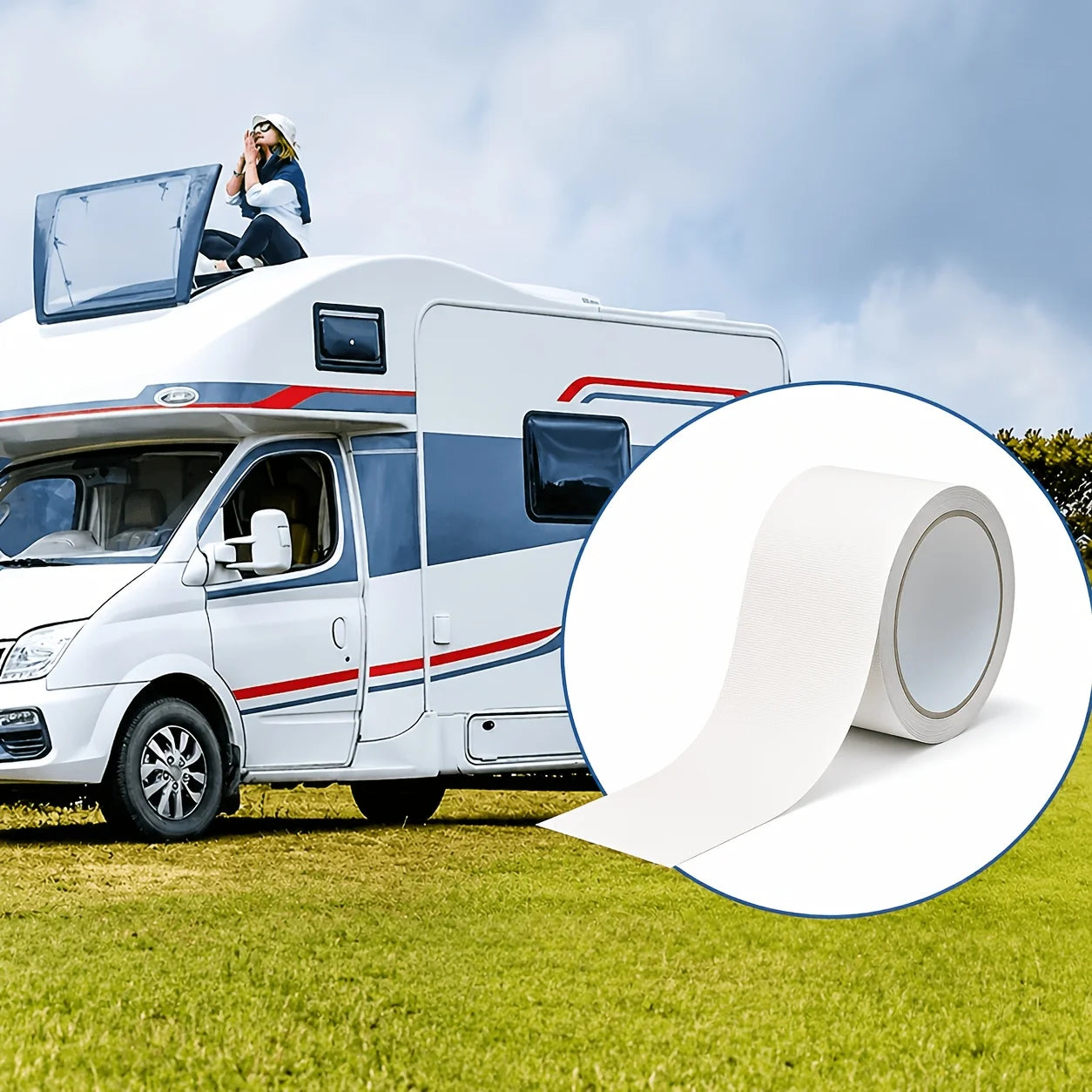 1 Roll 10 Meter RV Roof Repair Accessories Glass Edge Gap Rainproof