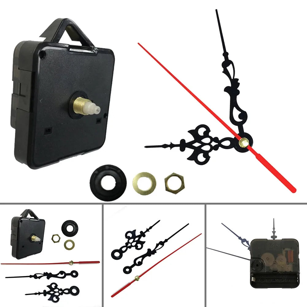 Silent Quartz Clock Movement Mechanism DIY Repair Kit with Hands