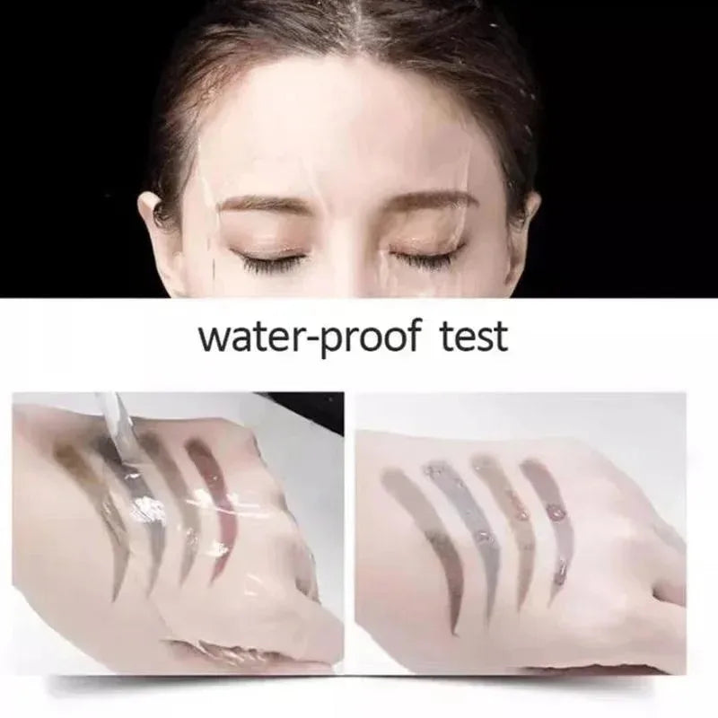 Natural Brown Waterproof Eyebrow Pencil Ultra-fine Triangle Precise Brows Cream With Brush Lasting No Blooming Rotatable Makeup Peaceful Pleasures Health and Wellness
