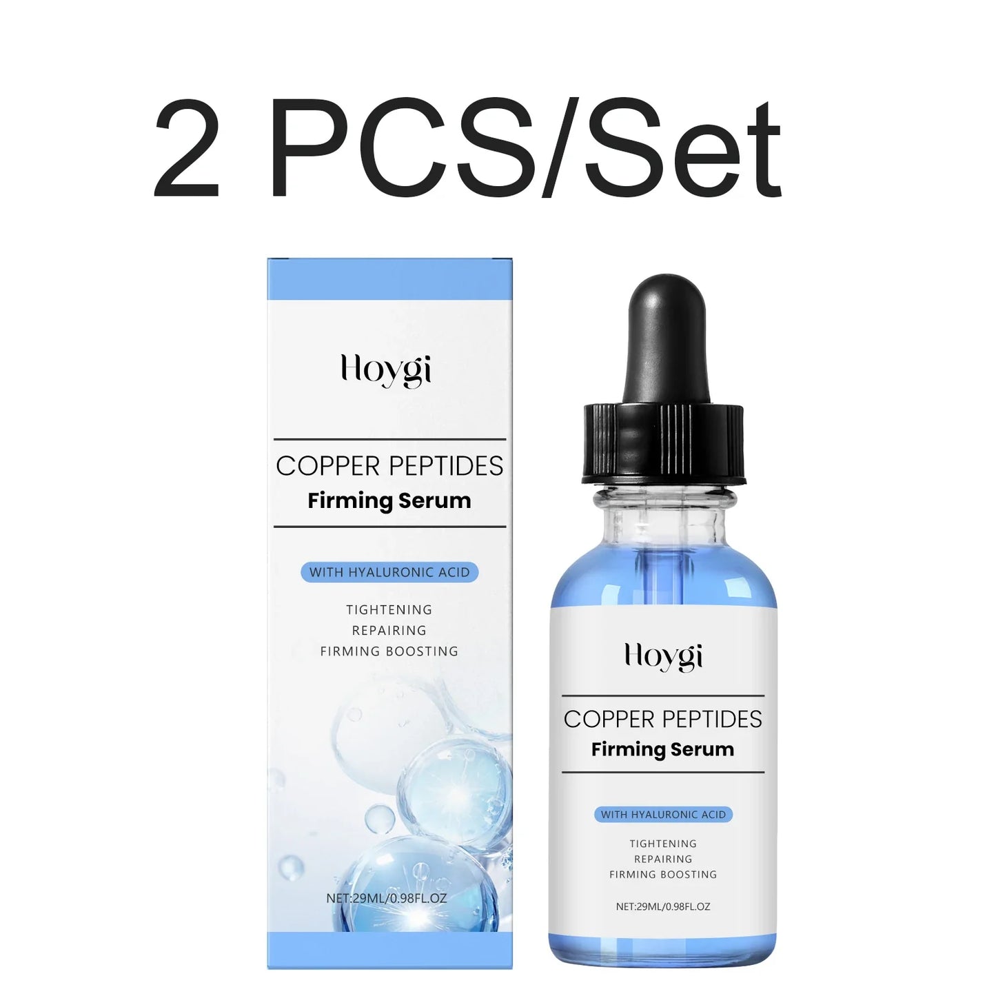 Copper Peptides Face Serum – Firming, Lifting & Hyaluronic Acid