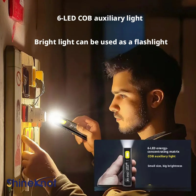SHINEKNOT Magnetic Rechargeable Flashlight – 160 Lumen Waterproof