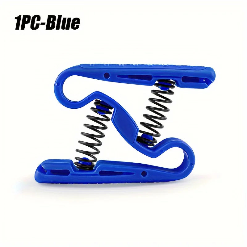 Z-Shaped Elastic Hand Shaped Steel Spring Finger Strength Device Finger Grip Ring Finger Strength Training Device Exercise Peaceful Pleasures Health and Wellness Blue