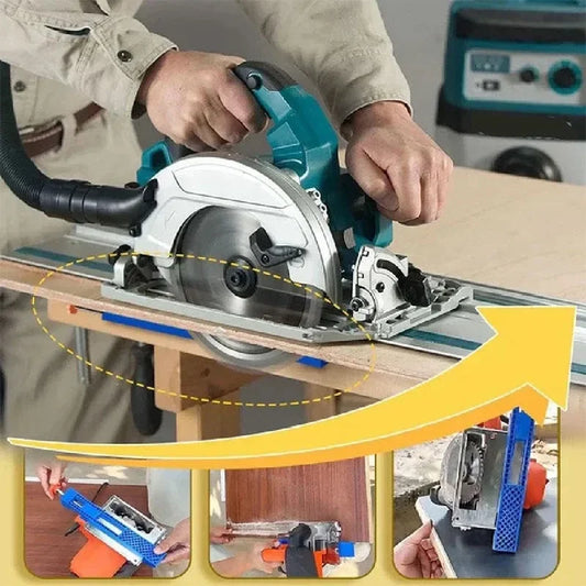 Adjustable Circular Saw Guide Rail & Milling Positioning Clamp Saw Guide Clamp Peaceful Pleasures Health and Wellness