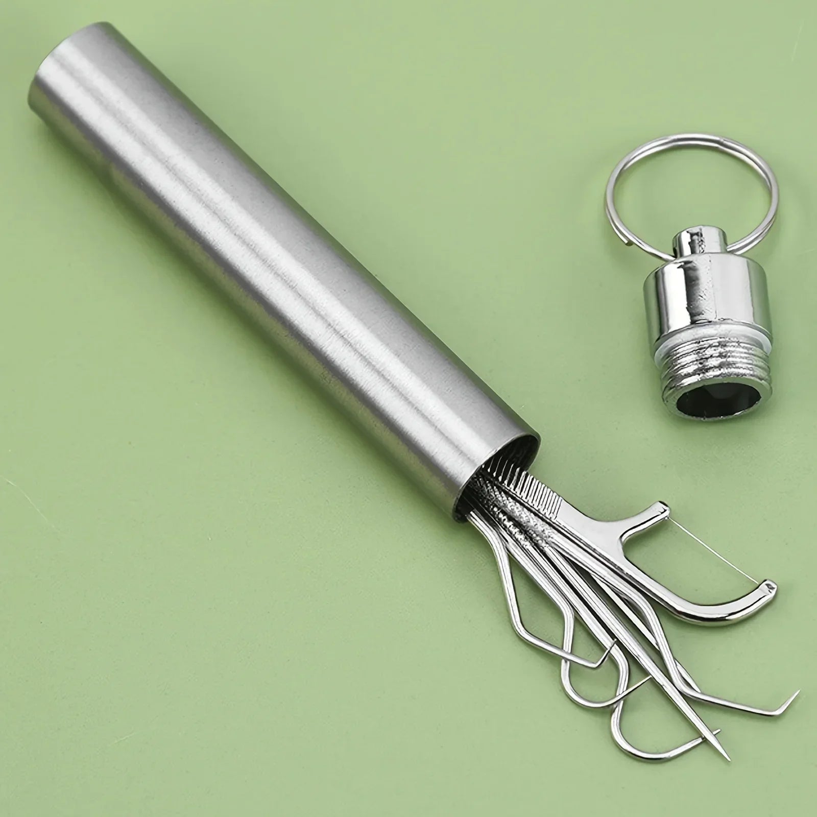 Stainless Steel Toothpick Set Reusable Toothpicks Tooth Flossing Tartar Removal Tool Portable Teeth Cleaner for Tooth Oral Clean Peaceful Pleasures Health and Wellness