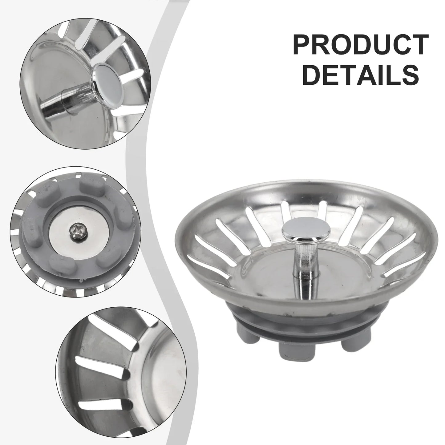 Stainless Steel Sink Strainer – Clog-Free Kitchen Drain Filter