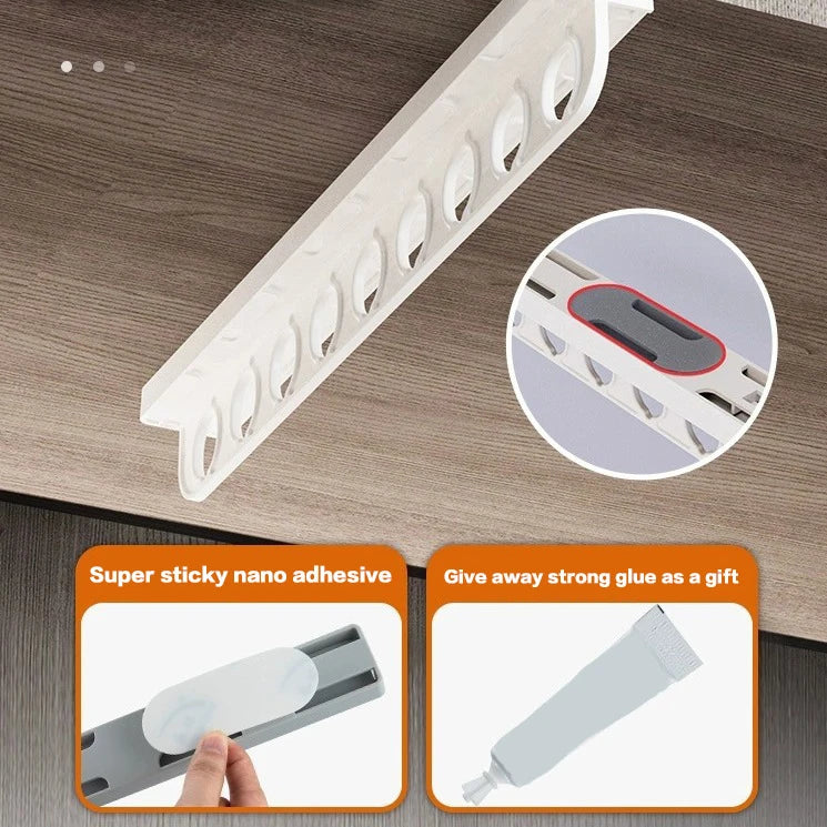 Retractable Closet Pull Out Rod Heavy Duty Closet Valet Rod Suitable for Wardrobes and Storage Areas Peaceful Pleasures Health and Wellness