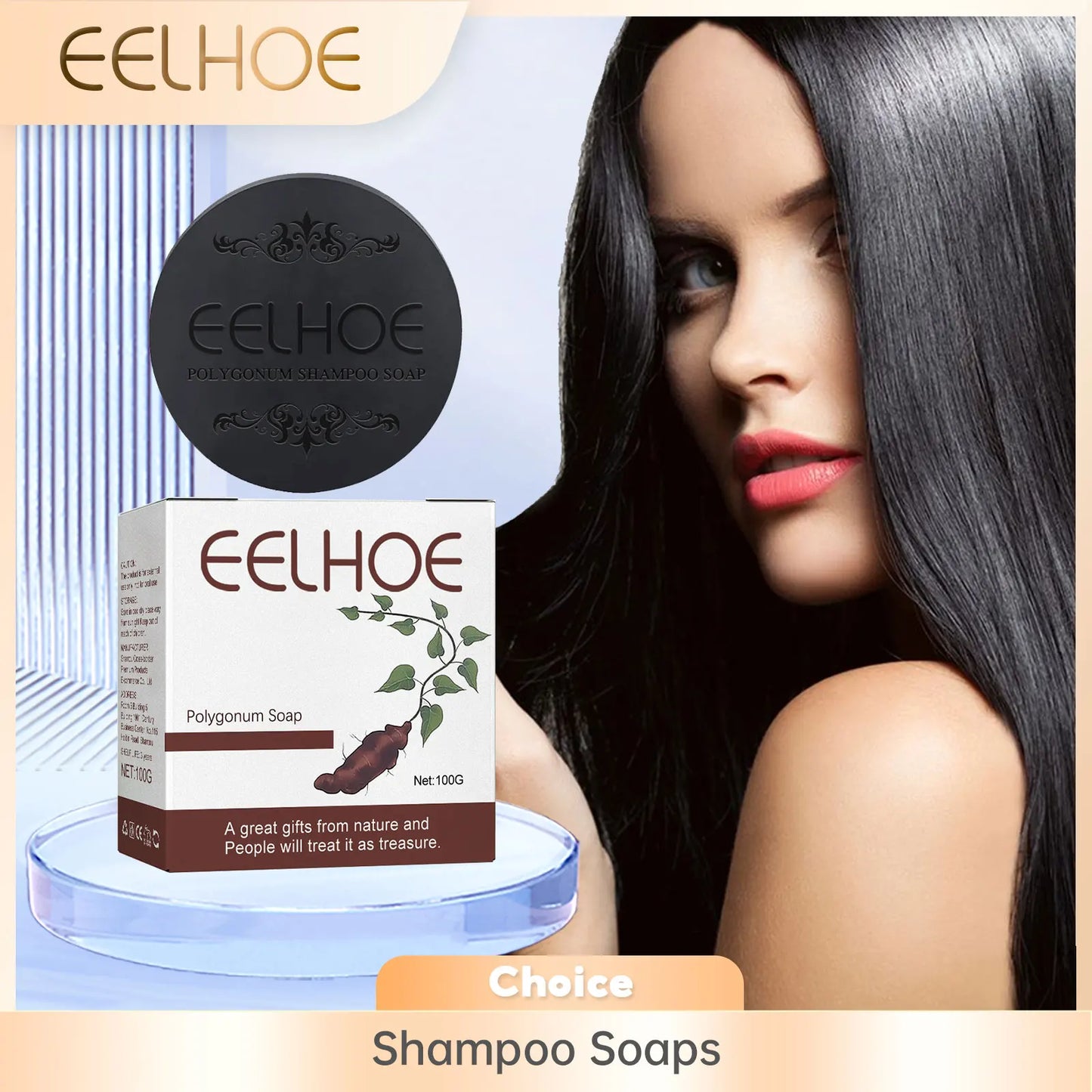 EELHOE Polygonum Multiflorum Ginseng Shampoo Soap – Gray Hair
