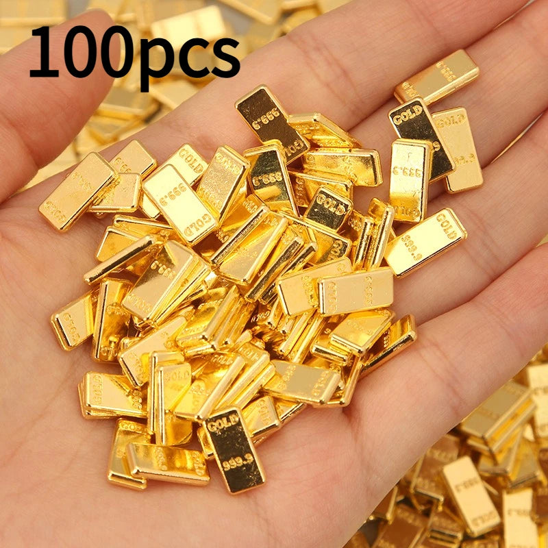 Premium Realistic Golden Brick Bar Housewarming Eight Blessings