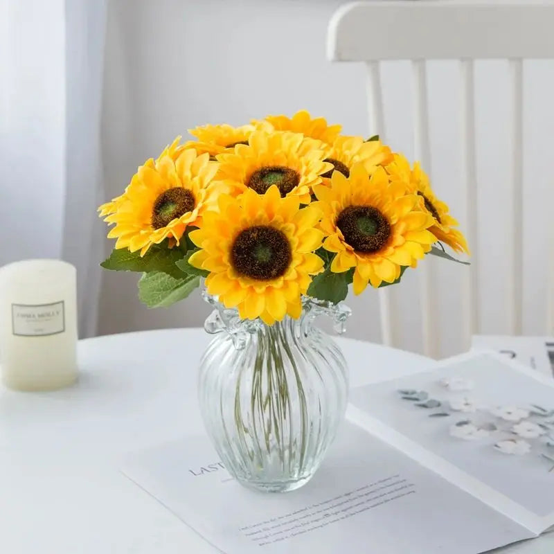 Artificial Silk Sunflowers for Wedding, Home & Party Decor